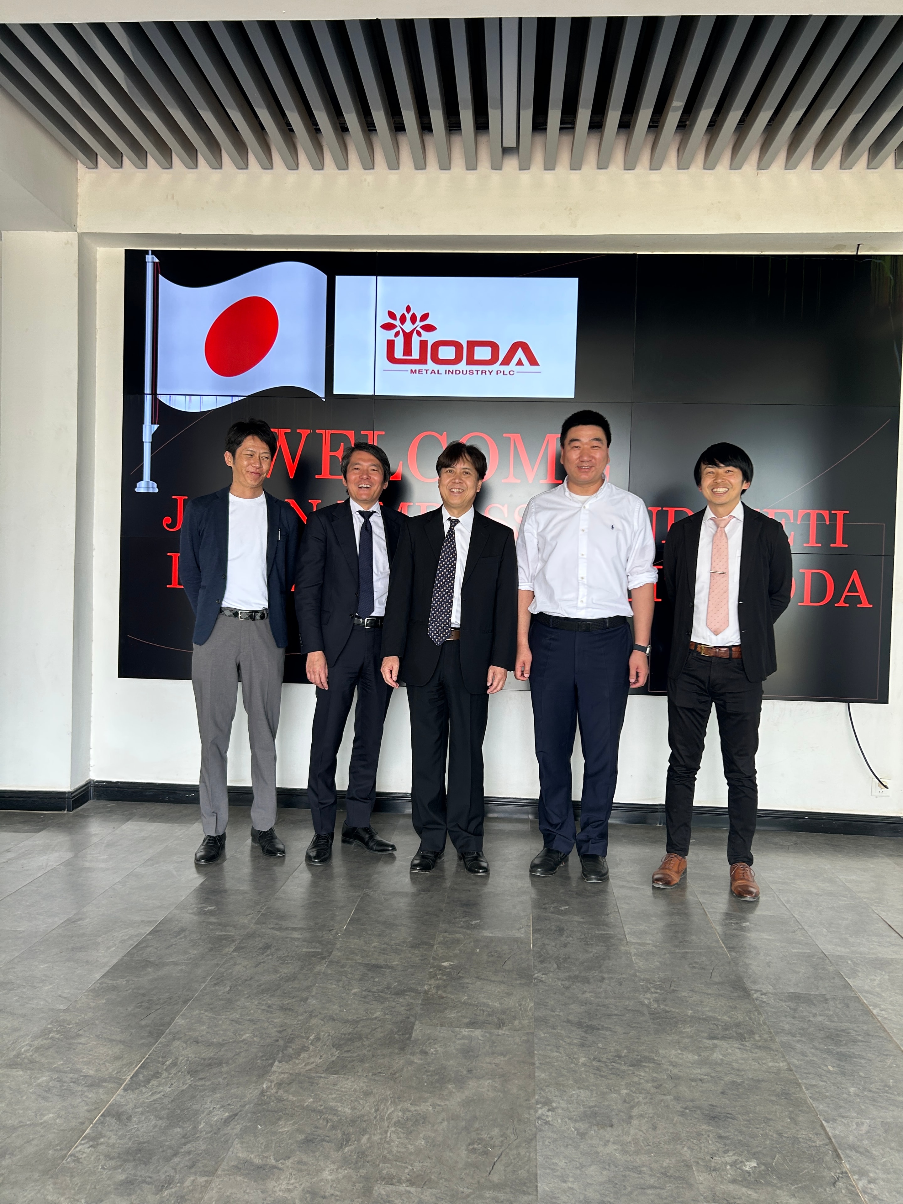 日本経済産業省・日本駐エチオピア大使館・JETROアフリカのエグゼクティブメンバーがWODA来社視察、エチオピア投資環境・ポテンシャル・リスクについて有意義な交流